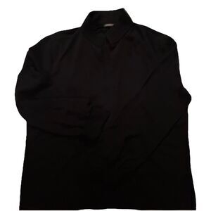 J. McLaughlin Women’s XL Black Long Sleeve Dressy Blouse Top